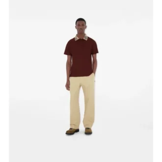 Camisas de algodón con cuello a cuadros