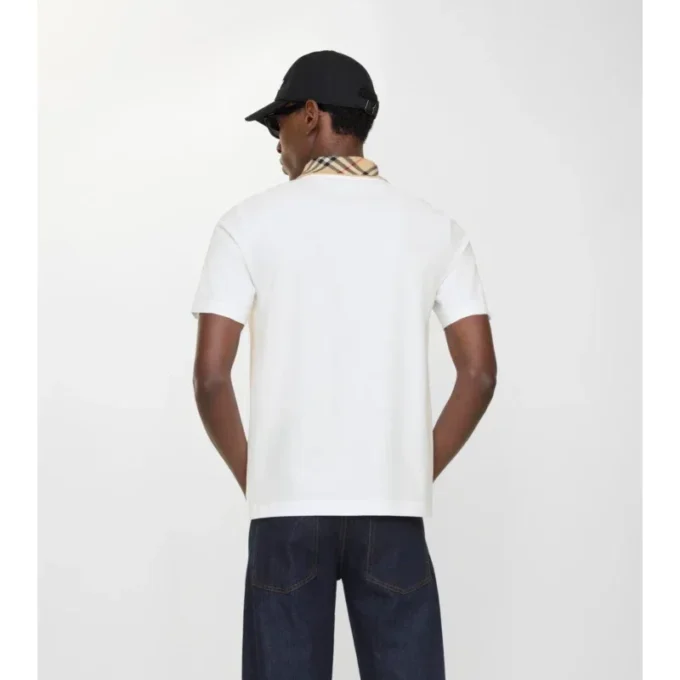 Camisas de algodón con cuello a cuadros