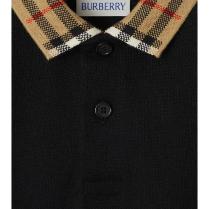 Camisas de algodón con cuello a cuadros