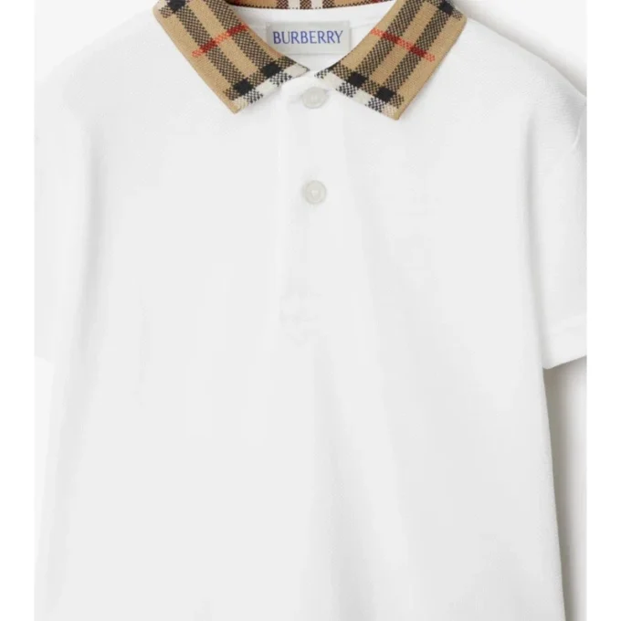 Camisas de algodón con cuello a cuadros