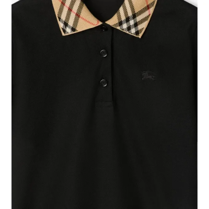 Camisas de algodón con cuello a cuadros