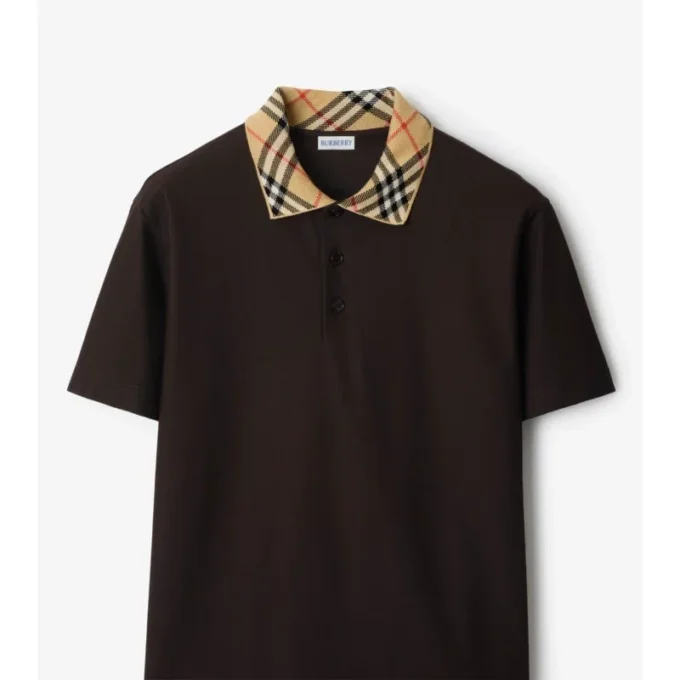 Camisas de algodón con cuello a cuadros