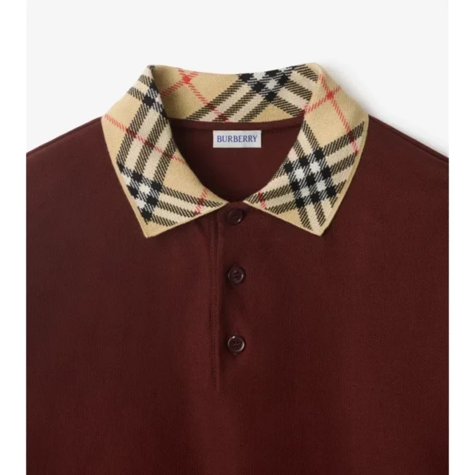 Camisas de algodón con cuello a cuadros