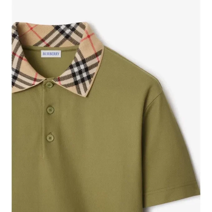 Camisas de algodón con cuello a cuadros