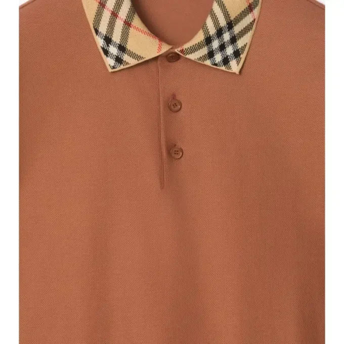 Camisas de algodón con cuello a cuadros