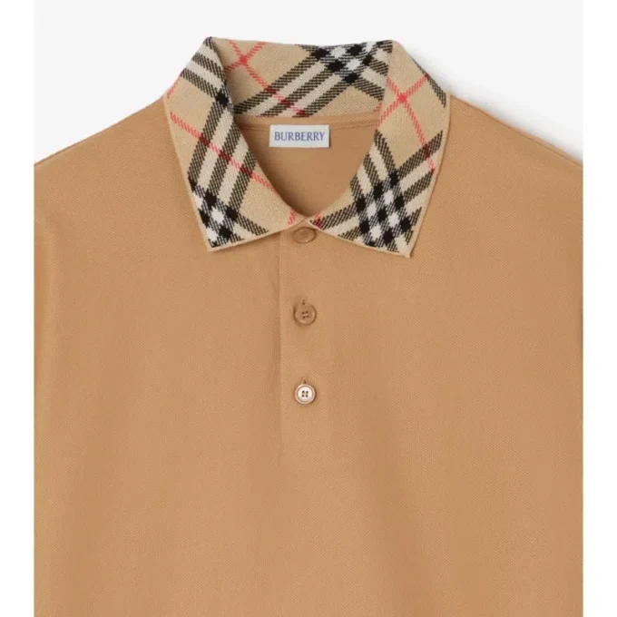 Camisas de algodón con cuello a cuadros