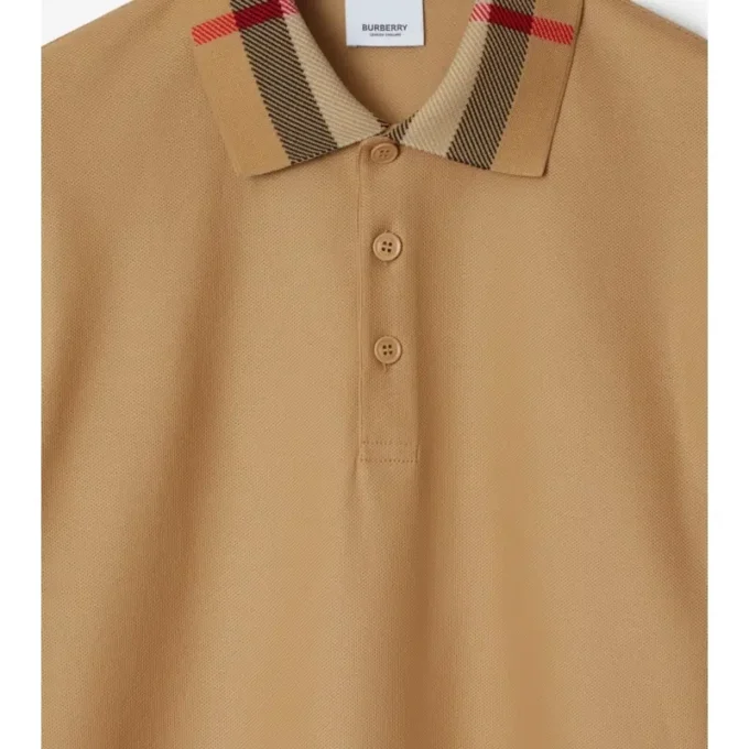 Camisas de algodón con cuello a cuadros