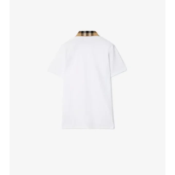 Camisas de algodón con cuello a cuadros