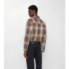 Camisas de algodón con estampado de cuadros Madras