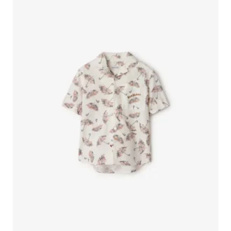 Camisas de algodón con estampado de paraguas