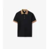 Camisas de algodón con logotipo en el cuello