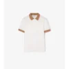 Camisas de algodón con logotipo en el cuello