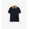 Camisas de algodón con logotipo en el cuello