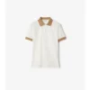 Camisas de algodón con logotipo en el cuello