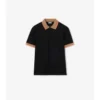 Camisas de algodón con logotipo en el cuello