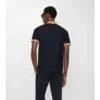 Camisas de algodón con logotipo en el cuello