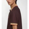Camisas de algodón con logotipo en el cuello