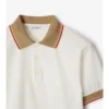 Camisas de algodón con logotipo en el cuello