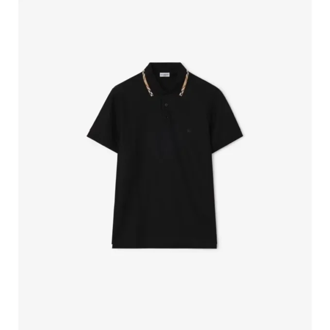 Camisas de algodón con ribetes de cuadros