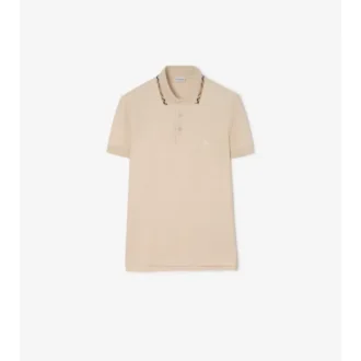 Camisas de algodón con ribetes de cuadros