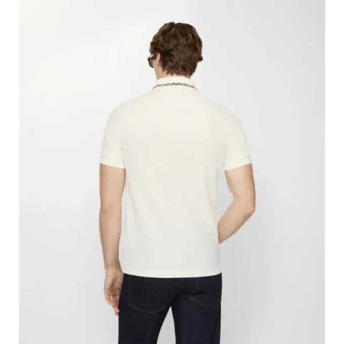 Camisas de algodón con ribetes de cuadros