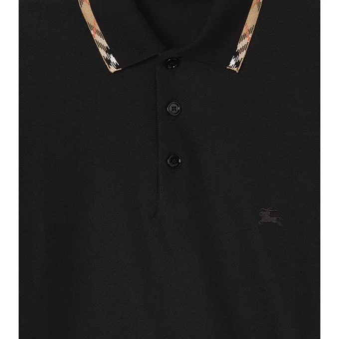 Camisas de algodón con ribetes de cuadros
