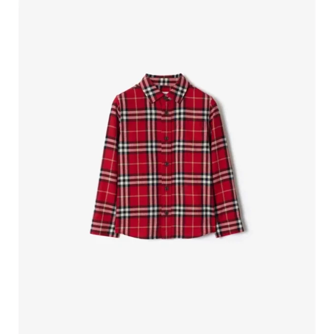 Camisas de franela de algodón a cuadros