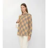 Camisas de franela de algodón a cuadros de corte holgado