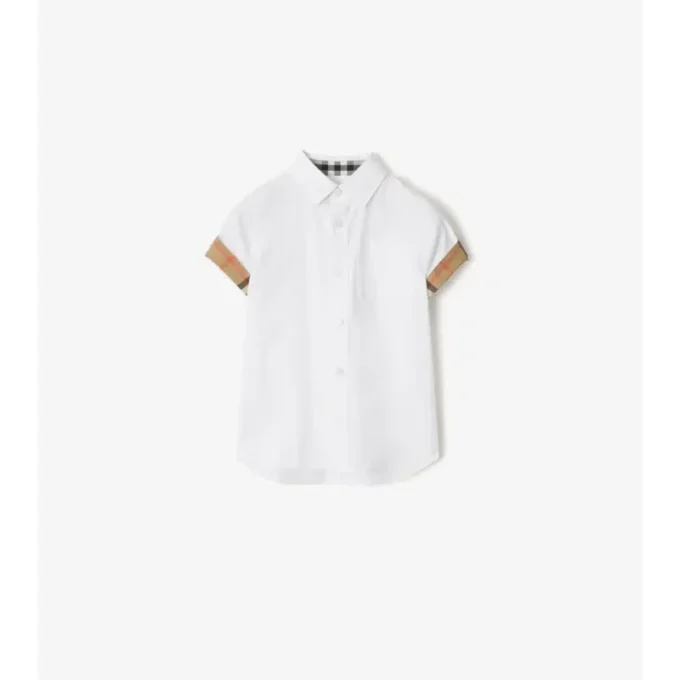 Camisas de popelín de algodón a cuadros