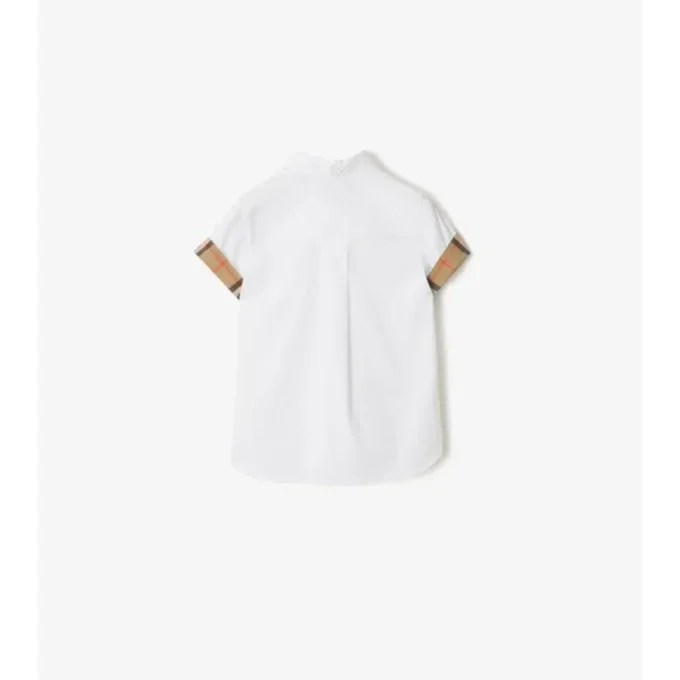 Camisas de popelín de algodón a cuadros
