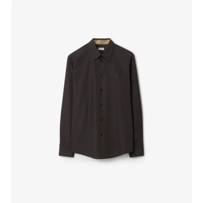 Camisas de popelín de algodón de corte regular