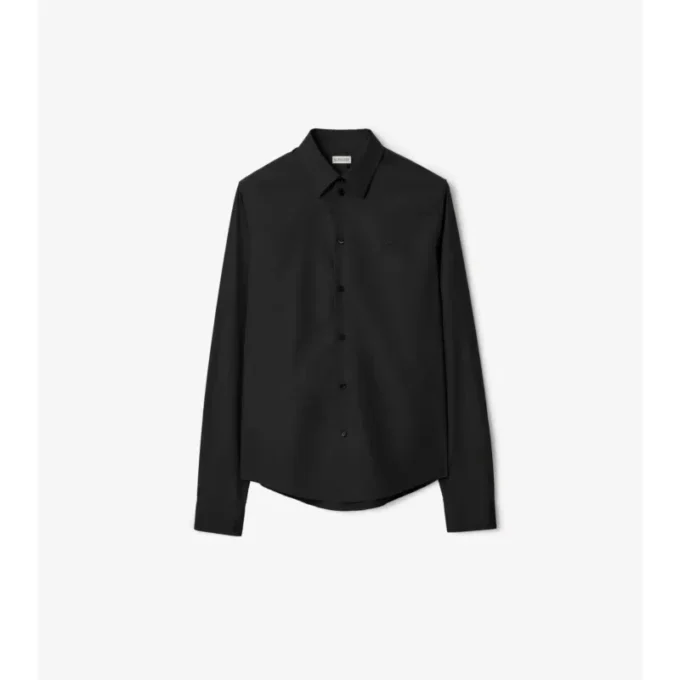 Camisas de popelín de algodón de corte regular