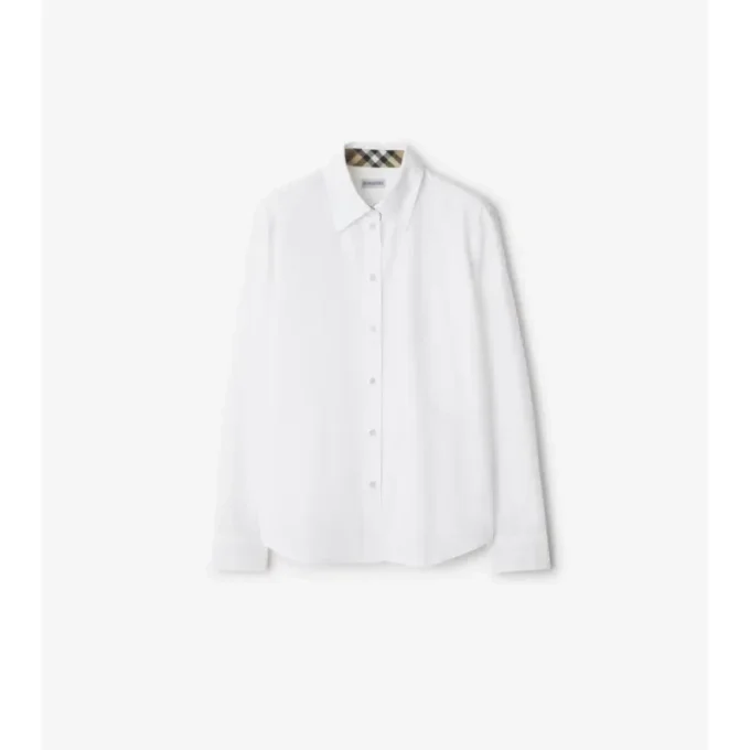 Camisas de popelín de algodón de corte regular