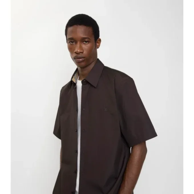 Camisas de popelín de algodón de corte regular