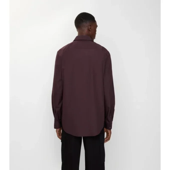 Camisas de popelín de algodón de corte regular