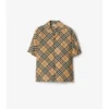 Camisas de seda con estampado de cuadros oversize