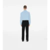 Camisas formales de popelín de algodón de corte entallado