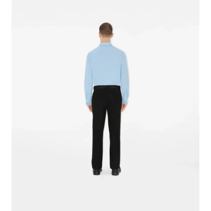 Camisas formales de popelín de algodón de corte entallado