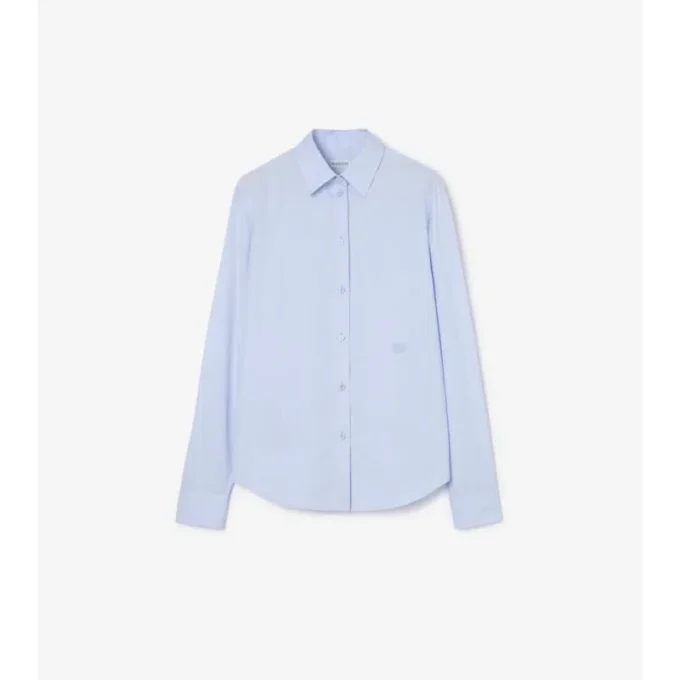 Camisas formales de popelín de algodón de corte regular