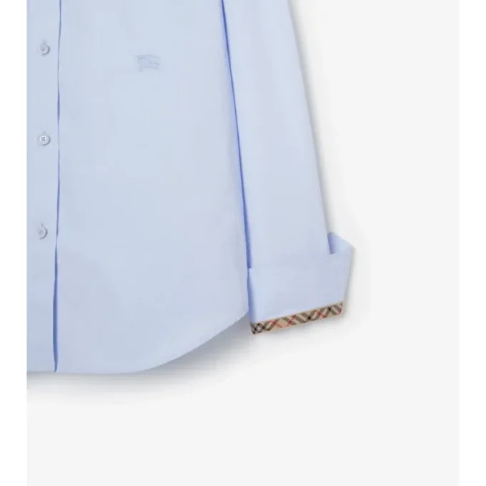 Camisas formales de popelín de algodón de corte regular