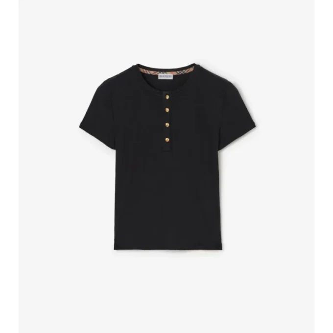 Camiseta corta de algodón