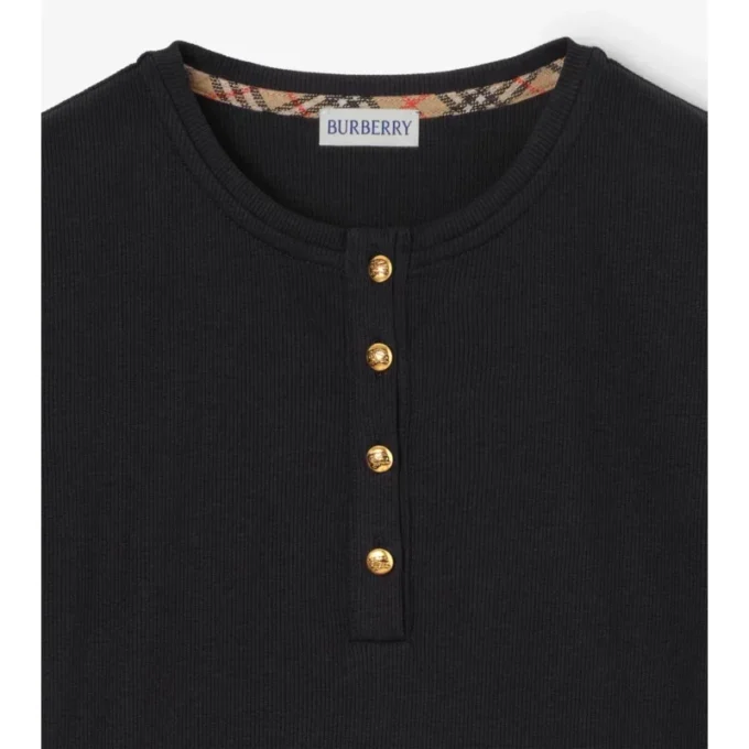 Camiseta corta de algodón