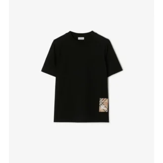 Camiseta de algodón Check Label