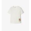Camiseta de algodón Check Label