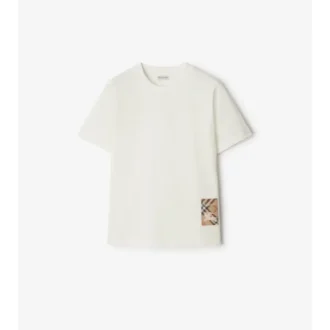 Camiseta de algodón Check Label