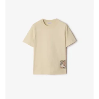 Camiseta de algodón Check Label