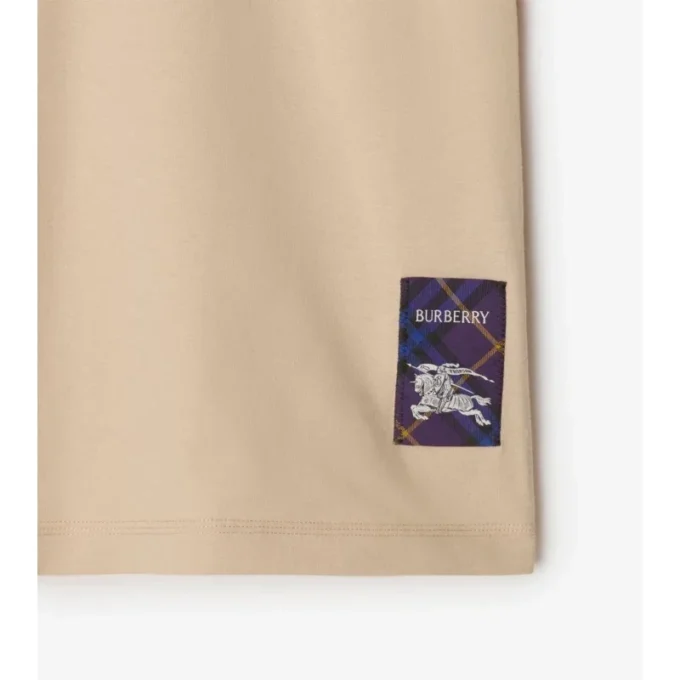Camiseta de algodón Check Label