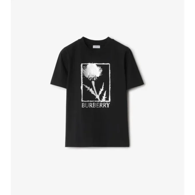Camiseta de algodón con cardo
