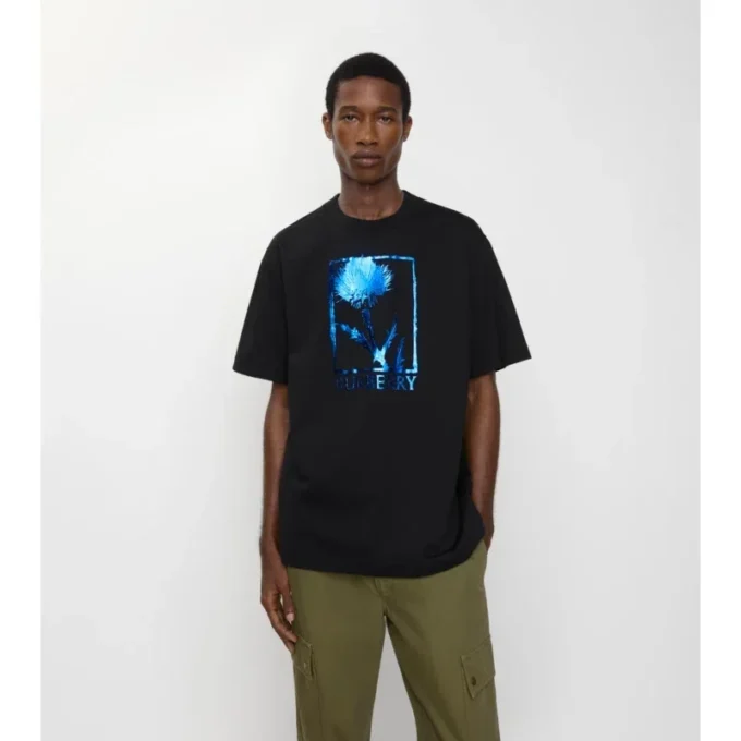 Camiseta de algodón con cardo