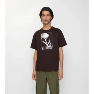 Camiseta de algodón con cardo
